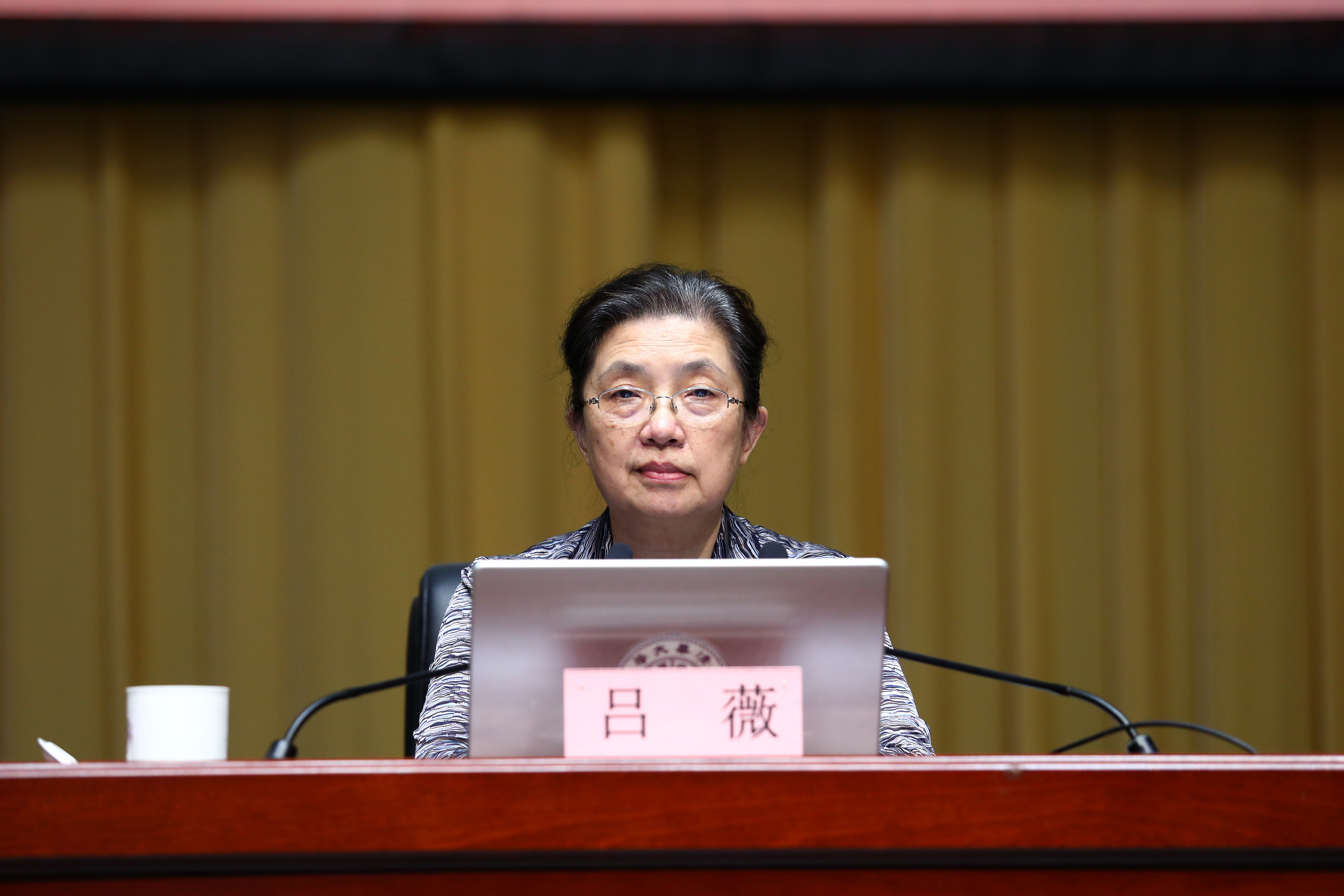 20230616-清华大学举办学习贯彻习近平新时代中国特色社会主义思想主题教育读书班专题三第二场辅导报告会-杨燕宾-吕薇作报告.JPG