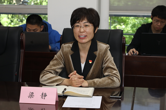 20230507-王龙副教授入党发展会-秦建-组织部专职组织员梁静发言.png