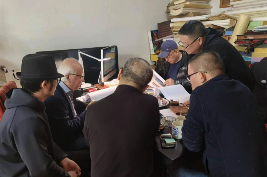 20220810-杜大恺教授团队创作设计完成国家版本馆文化长廊-项目组-方案讨论13.png