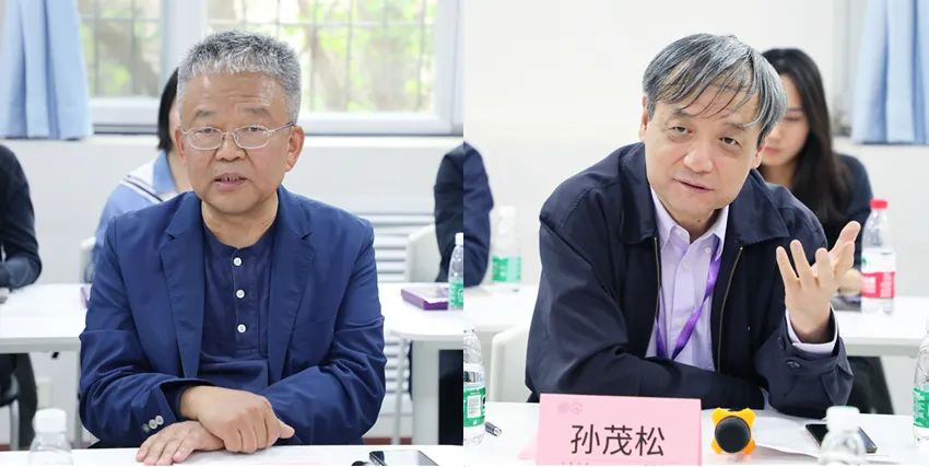 20230429-计算机系-计算机系举行校庆辅导员专场座谈会-杨士强（左）、孙茂松（右）分别发言.jpg