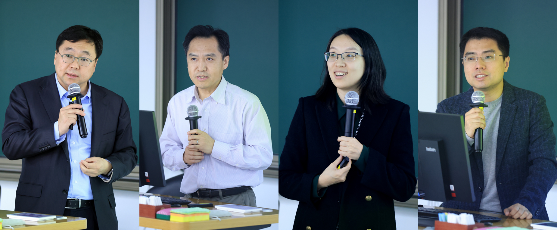 20250313-清华大学举行全校学科引擎工作交流会-OEC-左至右:吴华强、刘书明、王琛、王帅国.png