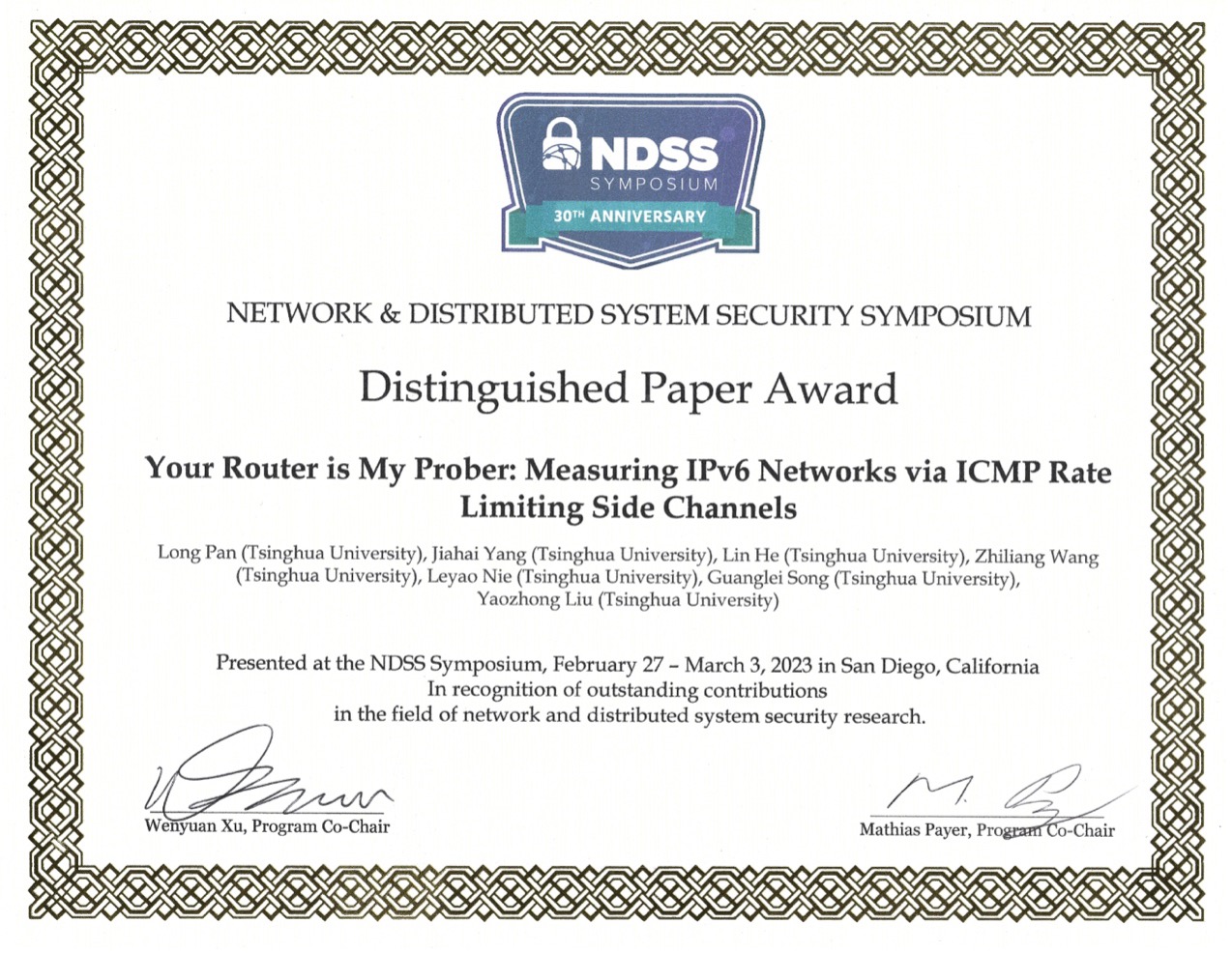 20230303-国际顶级安全会议NDSS-截图-NDSS杰出论文奖获奖证书.jpg