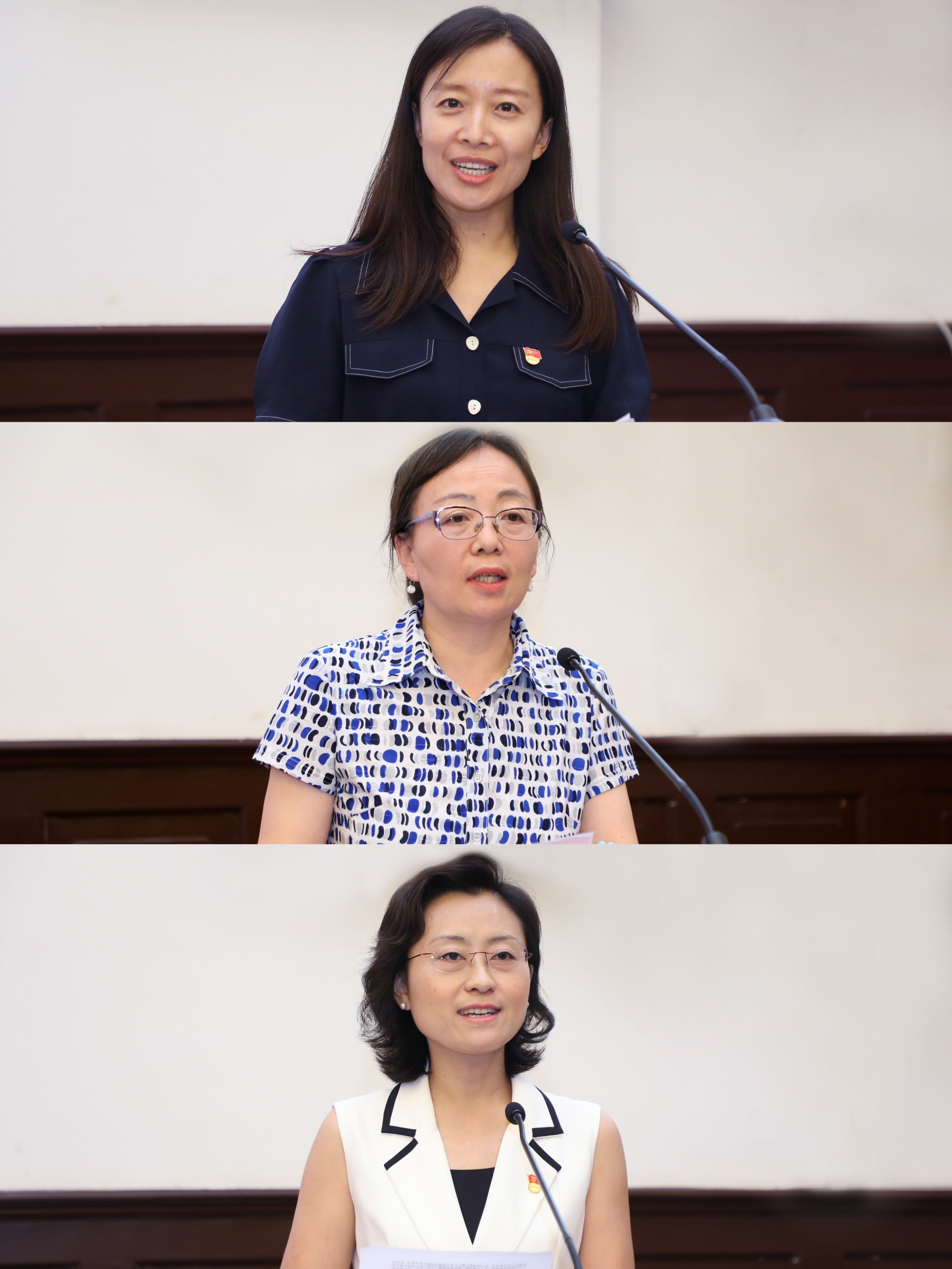 20220707-清华大学教育职员爱岗敬业奖颁奖会-宣传部-获奖代表发言(从上到下依次为邢颖、米晓、张黎).jpg