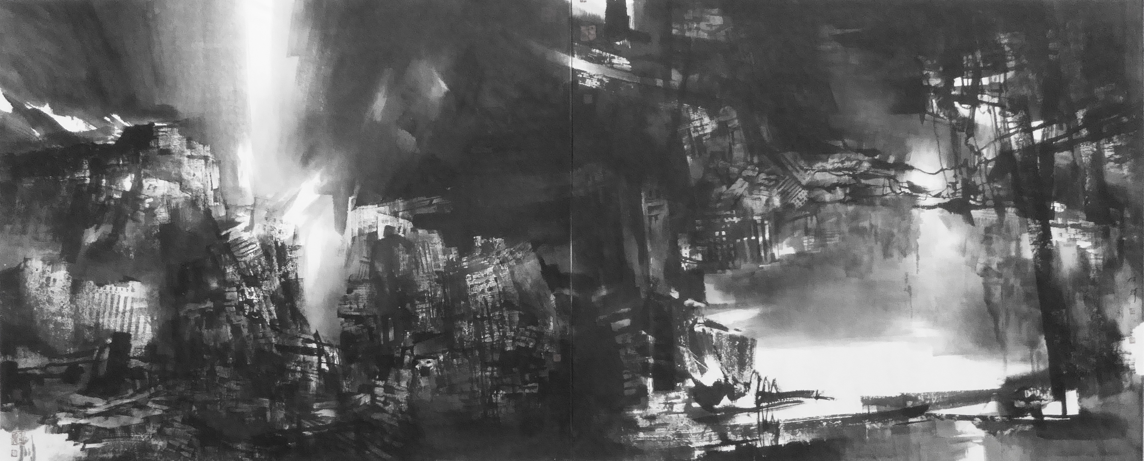 20220331-“因材施教,和而不同——陈辉老师和他的研究生们”线上展-陈辉-《岁月之遗痕》纸本水墨(陈辉)2018年.jpg